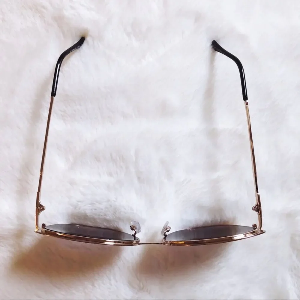 Robbie Black Full Rim Retro Cat Eye Sunglasses
